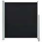vidaXL Ausziehbare Seitenmarkise 140x300 cm Schwarz vidaXL Ausziehbare Seitenmarkise 140x300 cm Schwarz