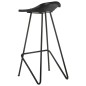 vidaXL Barhocker 2 Stk. Schwarz Echtleder vidaXL Barhocker 2 Stk. Schwarz Echtleder