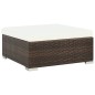 8-tlg. Garten-Lounge-Set mit Auflagen Poly Rattan Braun 8-tlg. Garten-Lounge-Set mit Auflagen Poly Rattan Braun