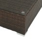 8-tlg. Garten-Lounge-Set mit Auflagen Poly Rattan Braun 8-tlg. Garten-Lounge-Set mit Auflagen Poly Rattan Braun