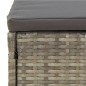vidaXL 4-tlg. Garten-Lounge-Set mit Kissen Grau Poly Rattan vidaXL 4-tlg. Garten-Lounge-Set mit Kissen Grau Poly Rattan