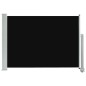 vidaXL Ausziehbare Seitenmarkise 80×300 cm Schwarz vidaXL Ausziehbare Seitenmarkise 80×300 cm Schwarz