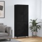 Highboard Schwarz 69,5x34x180 cm Holzwerkstoff Highboard Schwarz 69,5x34x180 cm Holzwerkstoff