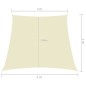 vidaXL Sonnensegel Oxford-Gewebe Trapezförmig 3/5x4 m Cremeweiß vidaXL Sonnensegel Oxford-Gewebe Trapezförmig 3/5x4 m Cremeweiß
