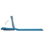 Klappbare Strandmatte 2 Stk. Stahl und Stoff Blau Klappbare Strandmatte 2 Stk. Stahl und Stoff Blau
