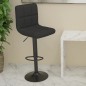 vidaXL Barhocker Schwarz Stoff vidaXL Barhocker Schwarz Stoff