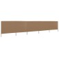 vidaXL 5-teiliges Windschutzgewebe 600 x 120 cm Taupe vidaXL 5-teiliges Windschutzgewebe 600 x 120 cm Taupe