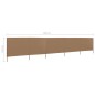 vidaXL 5-teiliges Windschutzgewebe 600 x 120 cm Taupe vidaXL 5-teiliges Windschutzgewebe 600 x 120 cm Taupe