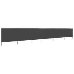 vidaXL 6-teiliges Windschutzgewebe 800 x 120 cm Anthrazit