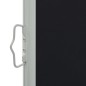 vidaXL Ausziehbare Seitenmarkise 100 x 300 cm Schwarz vidaXL Ausziehbare Seitenmarkise 100 x 300 cm Schwarz