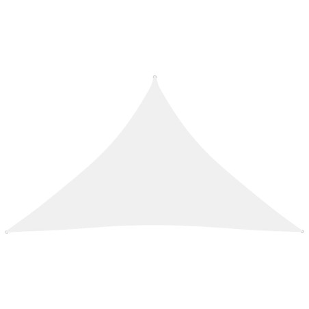 vidaXL Sonnensegel Oxford-Gewebe Dreieckig 5x5x6 m Weiß