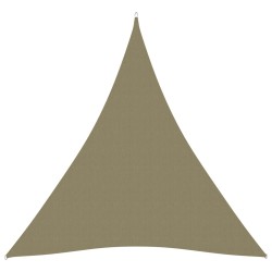 vidaXL Sonnensegel Oxford-Gewebe Dreieckig 3x4x4 m Beige