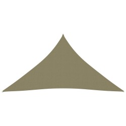 vidaXL Sonnensegel Oxford-Gewebe Dreieckig 3x4x4 m Beige