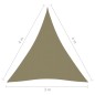 vidaXL Sonnensegel Oxford-Gewebe Dreieckig 3x4x4 m Beige vidaXL Sonnensegel Oxford-Gewebe Dreieckig 3x4x4 m Beige