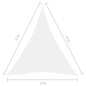 vidaXL Sonnensegel Oxford-Gewebe Dreieckig 3x4x4 m Weiß vidaXL Sonnensegel Oxford-Gewebe Dreieckig 3x4x4 m Weiß