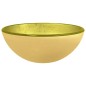 vidaXL Waschbecken Hartglas 30x12 cm Golden vidaXL Waschbecken Hartglas 30x12 cm Golden
