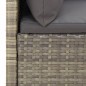 vidaXL 6-tlg. Garten-Lounge-Set mit Kissen Grau Poly Rattan vidaXL 6-tlg. Garten-Lounge-Set mit Kissen Grau Poly Rattan