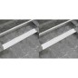 vidaXL Lineare Duschrinnen 2 Stk. Blasen 830 x 140 mm Edelstahl vidaXL Lineare Duschrinnen 2 Stk. Blasen 830 x 140 mm Edelstahl
