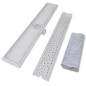 vidaXL Lineare Duschrinnen 2 Stk. Blasen 830 x 140 mm Edelstahl vidaXL Lineare Duschrinnen 2 Stk. Blasen 830 x 140 mm Edelstahl