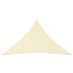 vidaXL Sonnensegel Oxford-Gewebe Dreieckig 3,5x3,5x4,9 m Creme