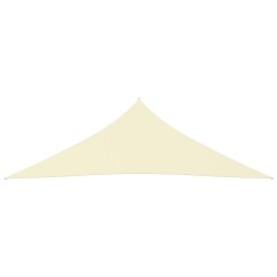 vidaXL Sonnensegel Oxford-Gewebe Dreieckig 3,5x3,5x4,9 m Creme