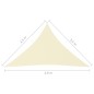 vidaXL Sonnensegel Oxford-Gewebe Dreieckig 3,5x3,5x4,9 m Creme vidaXL Sonnensegel Oxford-Gewebe Dreieckig 3,5x3,5x4,9 m Creme