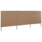 vidaXL 3-teiliges Windschutzgewebe 400 x 120 cm Taupe vidaXL 3-teiliges Windschutzgewebe 400 x 120 cm Taupe
