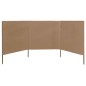vidaXL 3-teiliges Windschutzgewebe 400 x 120 cm Taupe vidaXL 3-teiliges Windschutzgewebe 400 x 120 cm Taupe