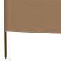 vidaXL 3-teiliges Windschutzgewebe 400 x 120 cm Taupe vidaXL 3-teiliges Windschutzgewebe 400 x 120 cm Taupe