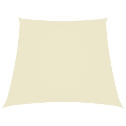 vidaXL Sonnensegel Oxford-Gewebe Trapezförmig 2/4x3 m Cremeweiß