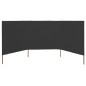 vidaXL 3-teiliges Windschutzgewebe 400 x 120 cm Anthrazit vidaXL 3-teiliges Windschutzgewebe 400 x 120 cm Anthrazit
