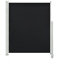 vidaXL Ausziehbare Seitenmarkise 160x300 cm Schwarz vidaXL Ausziehbare Seitenmarkise 160x300 cm Schwarz
