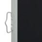 vidaXL Ausziehbare Seitenmarkise 160x300 cm Schwarz vidaXL Ausziehbare Seitenmarkise 160x300 cm Schwarz