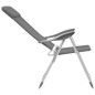 Klappbare Campingstühle 2 Stk. Grau Aluminium Klappbare Campingstühle 2 Stk. Grau Aluminium