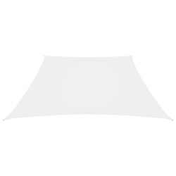 vidaXL Sonnensegel Oxford-Gewebe Trapezförmig 4/5x4 m Weiß