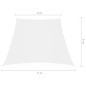 vidaXL Sonnensegel Oxford-Gewebe Trapezförmig 4/5x4 m Weiß vidaXL Sonnensegel Oxford-Gewebe Trapezförmig 4/5x4 m Weiß