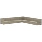 vidaXL 9-tlg. Garten-Lounge-Set mit Kissen Grau Poly Rattan vidaXL 9-tlg. Garten-Lounge-Set mit Kissen Grau Poly Rattan