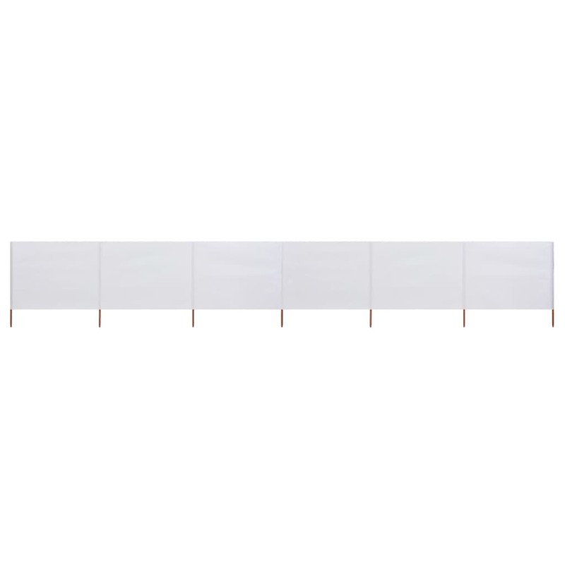 vidaXL 6-teiliges Windschutzgewebe 800 x 160 cm Sandweiß vidaXL 6-teiliges Windschutzgewebe 800 x 160 cm Sandweiß
