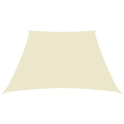 vidaXL Sonnensegel Oxford-Gewebe Trapezförmig 3/4x3 m Creme