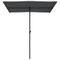 vidaXL Sonnenschirm mit Aluminium-Mast 180 x 110 cm Anthrazit vidaXL Sonnenschirm mit Aluminium-Mast 180 x 110 cm Anthrazit