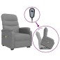 vidaXL Massagesessel mit Aufstehhilfe Hellgrau Stoff vidaXL Massagesessel mit Aufstehhilfe Hellgrau Stoff
