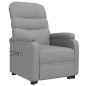 vidaXL Massagesessel mit Aufstehhilfe Hellgrau Stoff vidaXL Massagesessel mit Aufstehhilfe Hellgrau Stoff