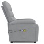 vidaXL Massagesessel mit Aufstehhilfe Hellgrau Stoff vidaXL Massagesessel mit Aufstehhilfe Hellgrau Stoff