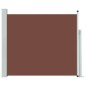 vidaXL Ausziehbare Seitenmarkise 100x300 cm Braun vidaXL Ausziehbare Seitenmarkise 100x300 cm Braun