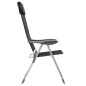 vidaXL Klappbare Campingstühle 4 Stk. Aluminium Schwarz vidaXL Klappbare Campingstühle 4 Stk. Aluminium Schwarz