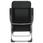 vidaXL Klappbare Campingstühle 4 Stk. Aluminium Schwarz vidaXL Klappbare Campingstühle 4 Stk. Aluminium Schwarz