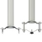 vidaXL Ausziehbare Seitenmarkise 140x300 cm Grau vidaXL Ausziehbare Seitenmarkise 140x300 cm Grau