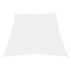 vidaXL Sonnensegel Oxford-Gewebe Trapezförmig 3/5x4 m Weiß
