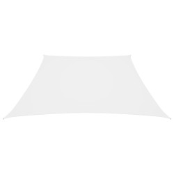 vidaXL Sonnensegel Oxford-Gewebe Trapezförmig 3/5x4 m Weiß
