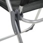 vidaXL Klappbare Campingstühle 4 Stk. Aluminium Schwarz vidaXL Klappbare Campingstühle 4 Stk. Aluminium Schwarz